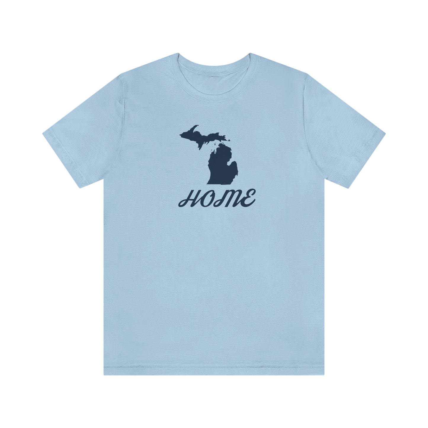 Michigan 'Home' T-Shirt (Retro Script Font) | Unisex Standard Fit