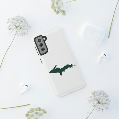 Michigan Upper Peninsula Tough Phone Case (w/ Green UP Outline) | Samsung & Pixel Android