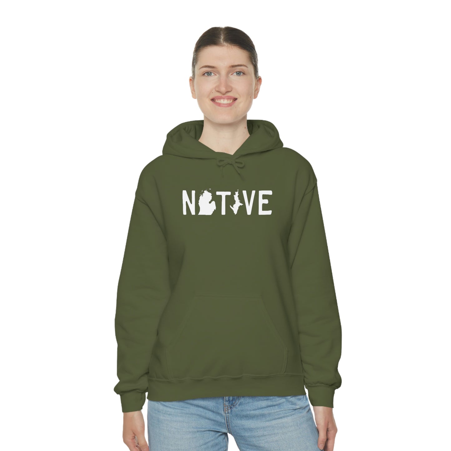 Michigan 'Native' Hoodie (Licence Plate Font) | Unisex Standard