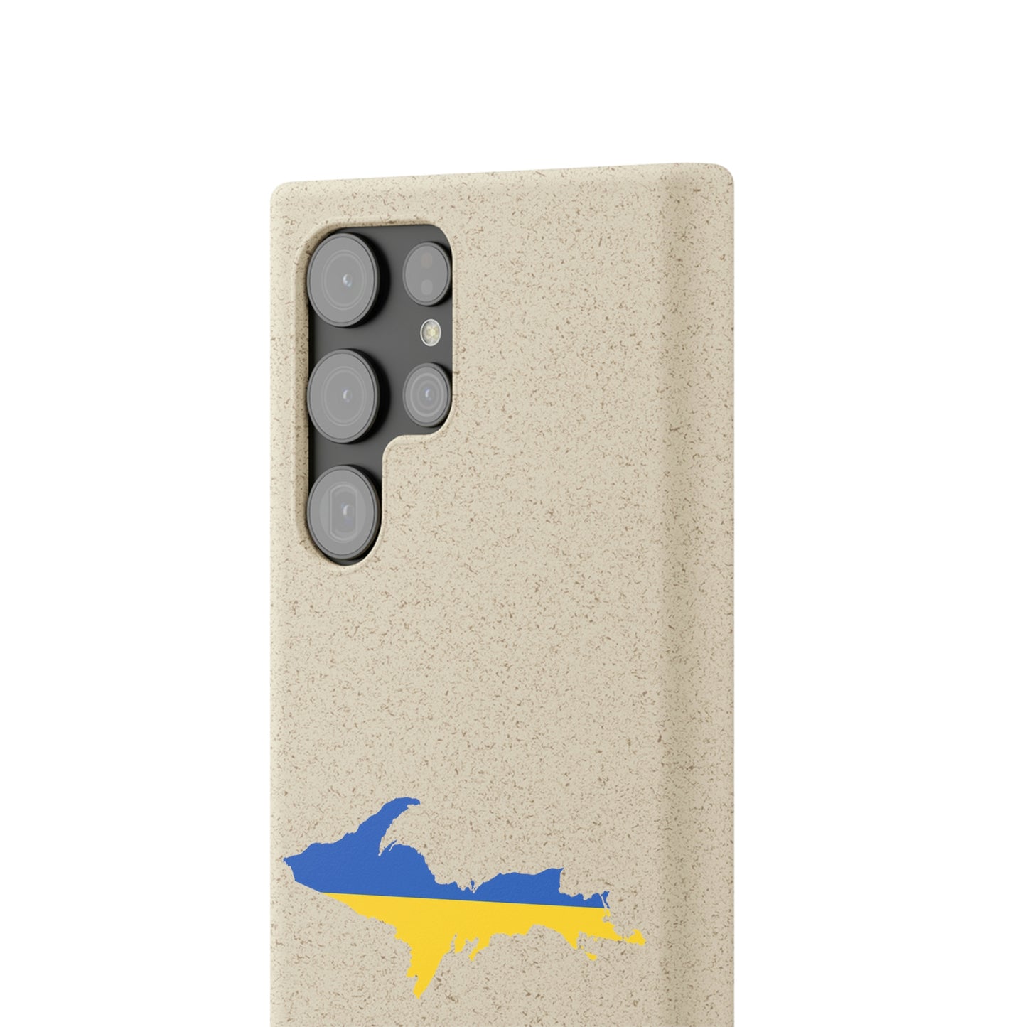 Michigan Upper Peninsula Biodegradable Phone Cases (w/ UP Ukraine Flag Outline) | Samsung Android