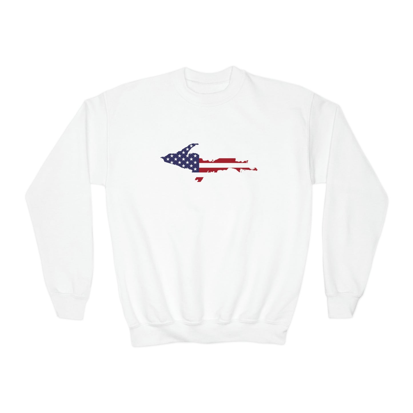 Michigan Upper Peninsula Youth Sweatshirt (w/ UP USA Flag Outline)