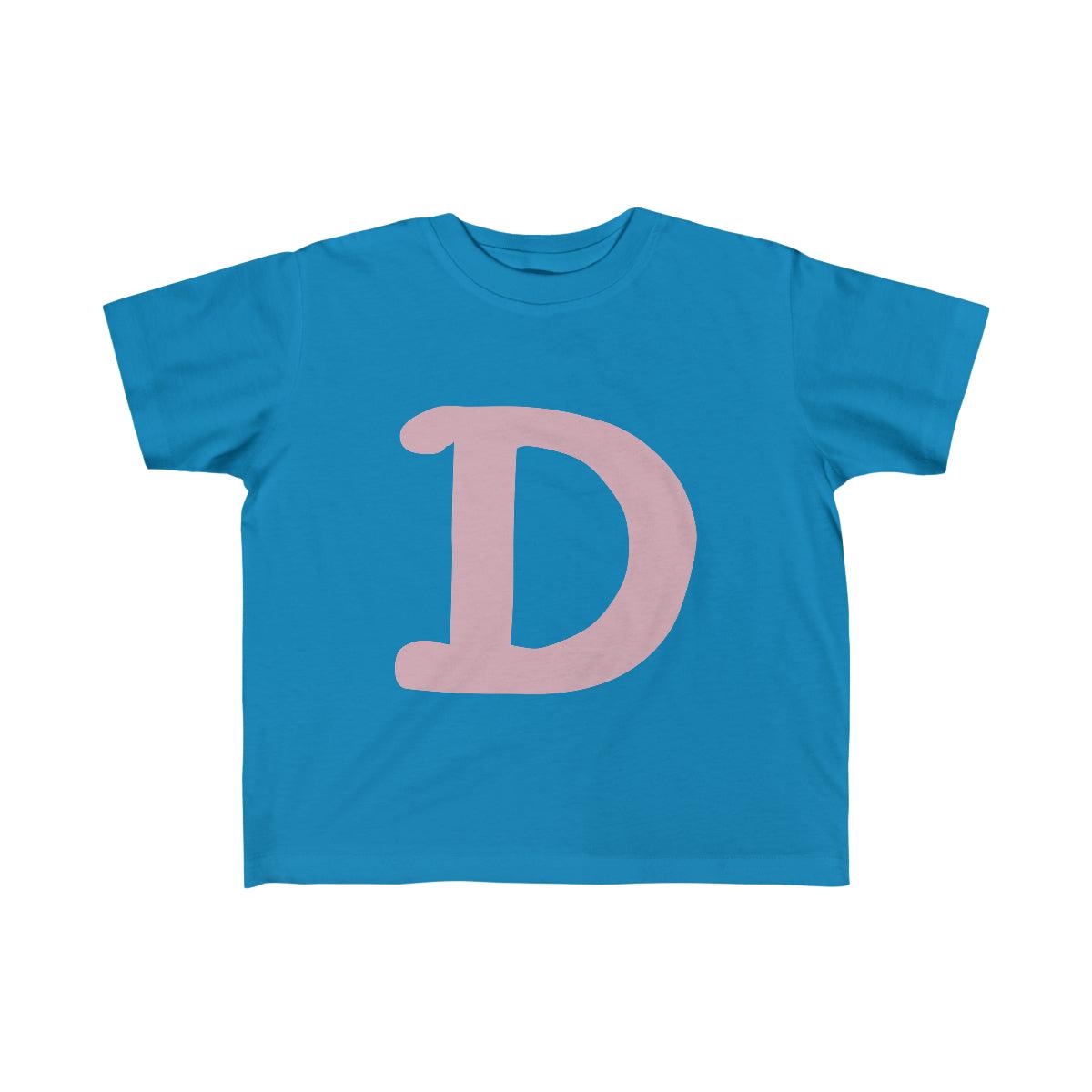 Detroit 'Old French D' T-Shirt  (Full Body Outline) | Toddler Short Sleeve - Circumspice Michigan