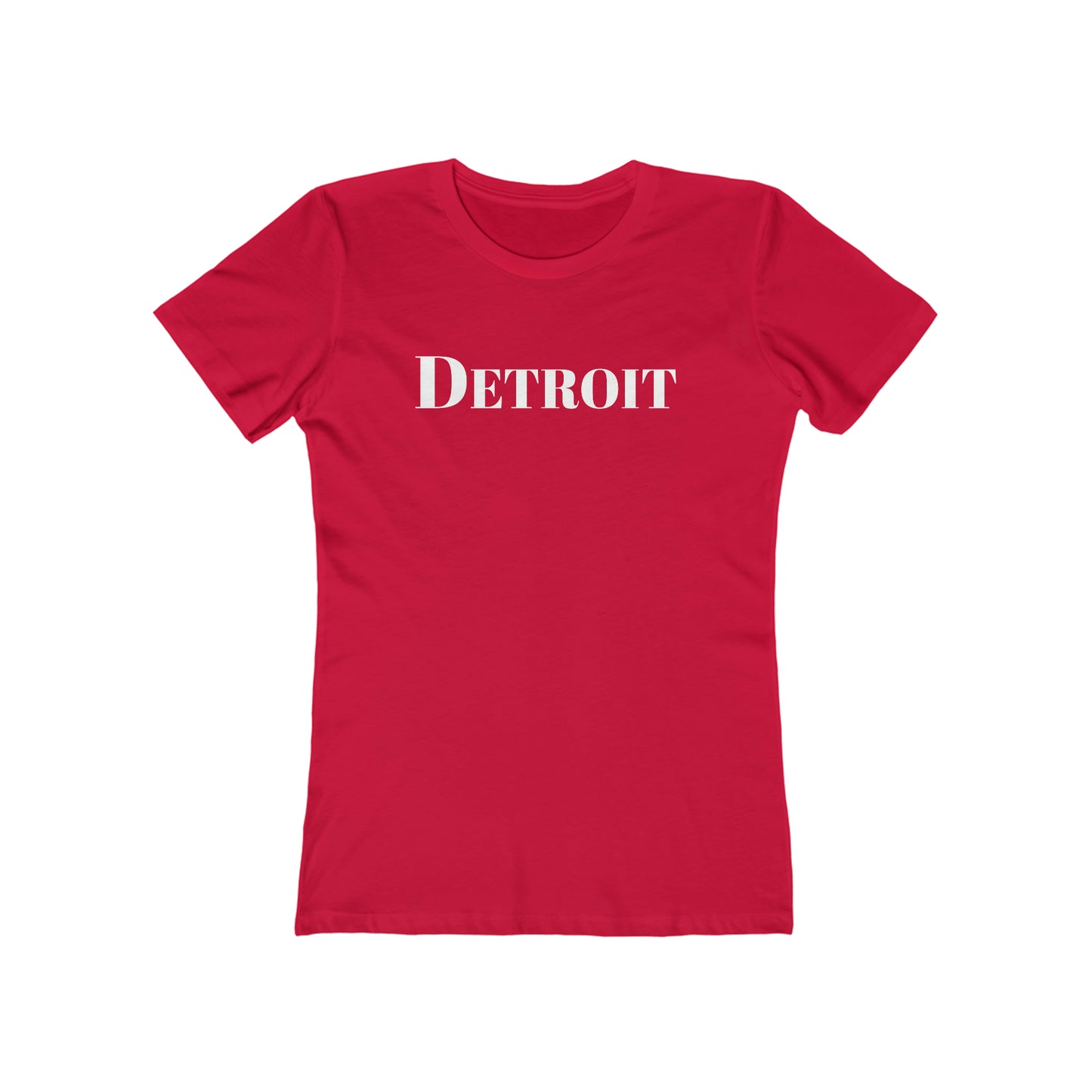 Detroit' T-Shirt (Didone Font) | Women's Boyfriend Cut