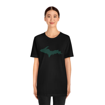 Michigan Upper Peninsula T-Shirt (w/ Green UP Outline) | Unisex Standard Fit