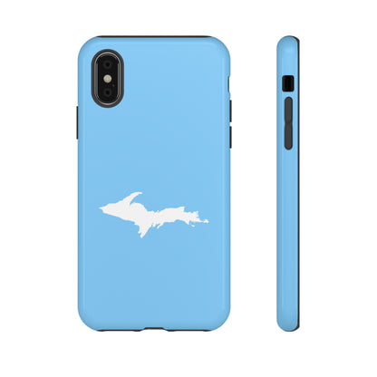 Michigan Upper Peninsula Tough Phone Case (McNamera Blue w/ UP Outline) | Apple iPhone