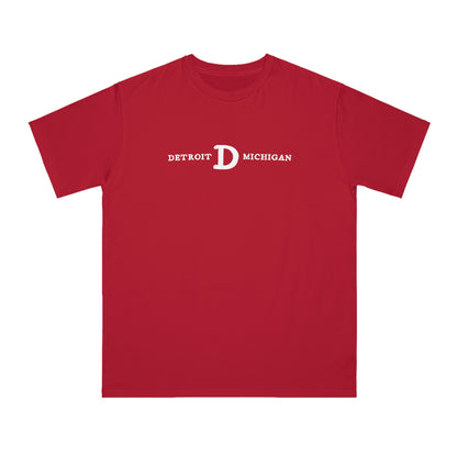 'Detroit Michigan' T-Shirt (w/ Old French D) | Organic Unisex