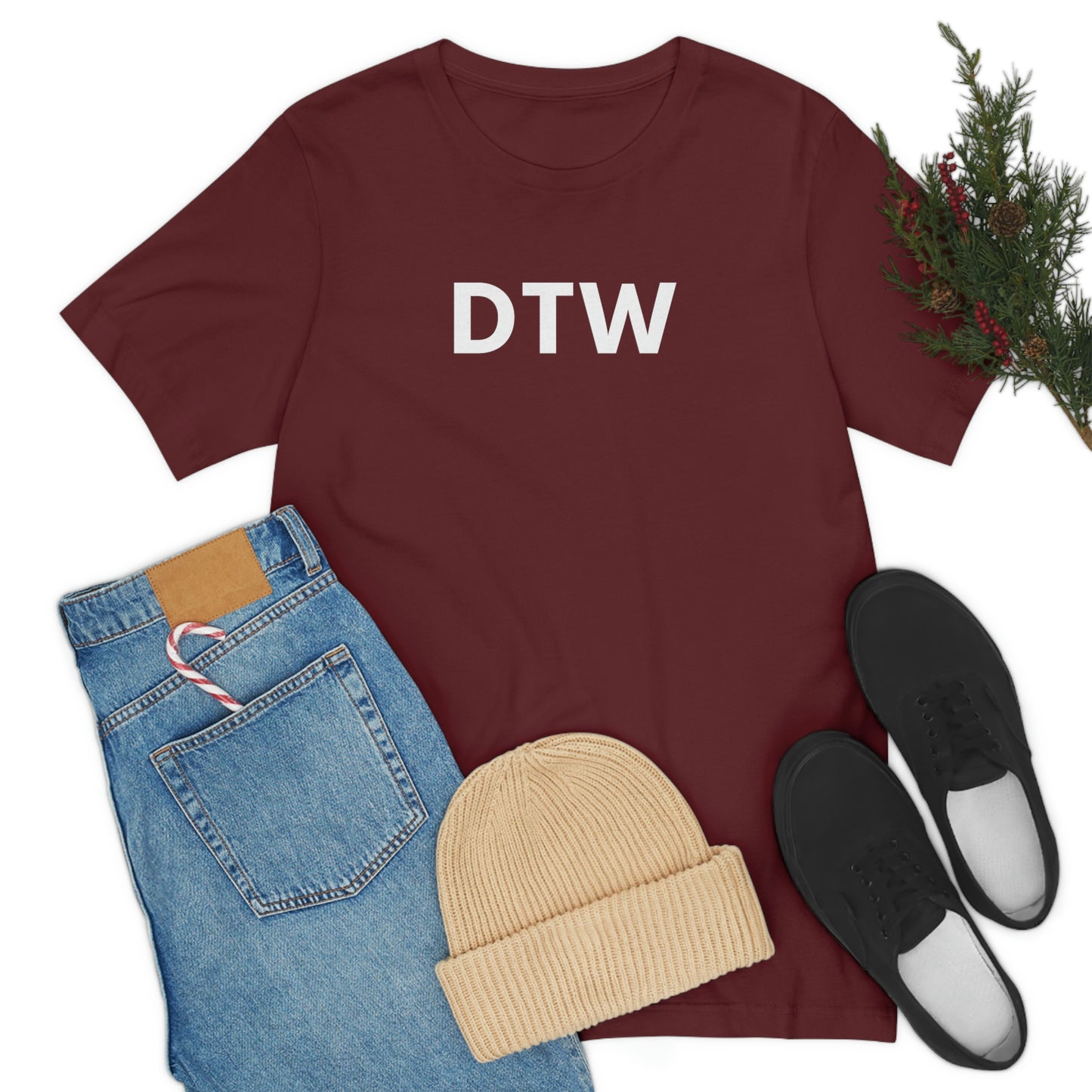 Detroit 'DTW' T-Shirt | Unisex Standard Fit