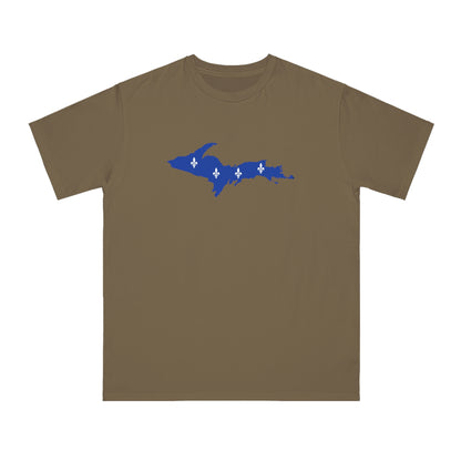 Michigan Upper Peninsula T-Shirt (w/ UP Quebec Flag Outline) | Organic Unisex