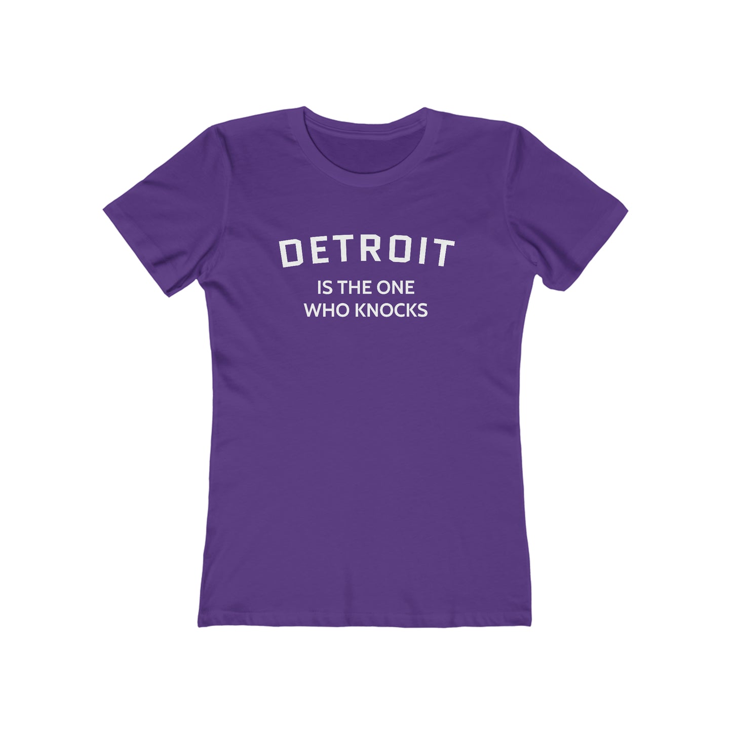 'Detroit is the One Who Knocks' T-Shirt | Women's Boyfriend Cut