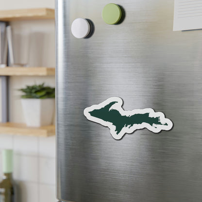 Michigan Upper Peninsula Kiss Cut Magnet (w/ Green UP Outline)