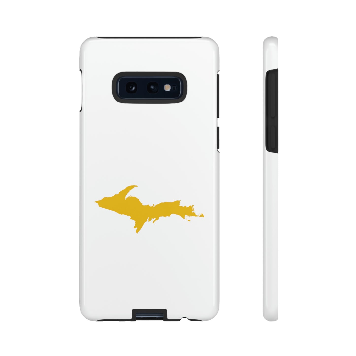 Michigan Upper Peninsula Tough Phone Case (w/ Gold UP Outline) | Samsung & Pixel Android