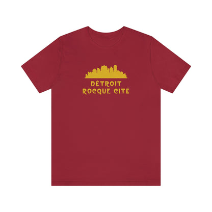 'Détroit Rocque Cité' with Skyline T-Shirt | Unisex Standard Fit