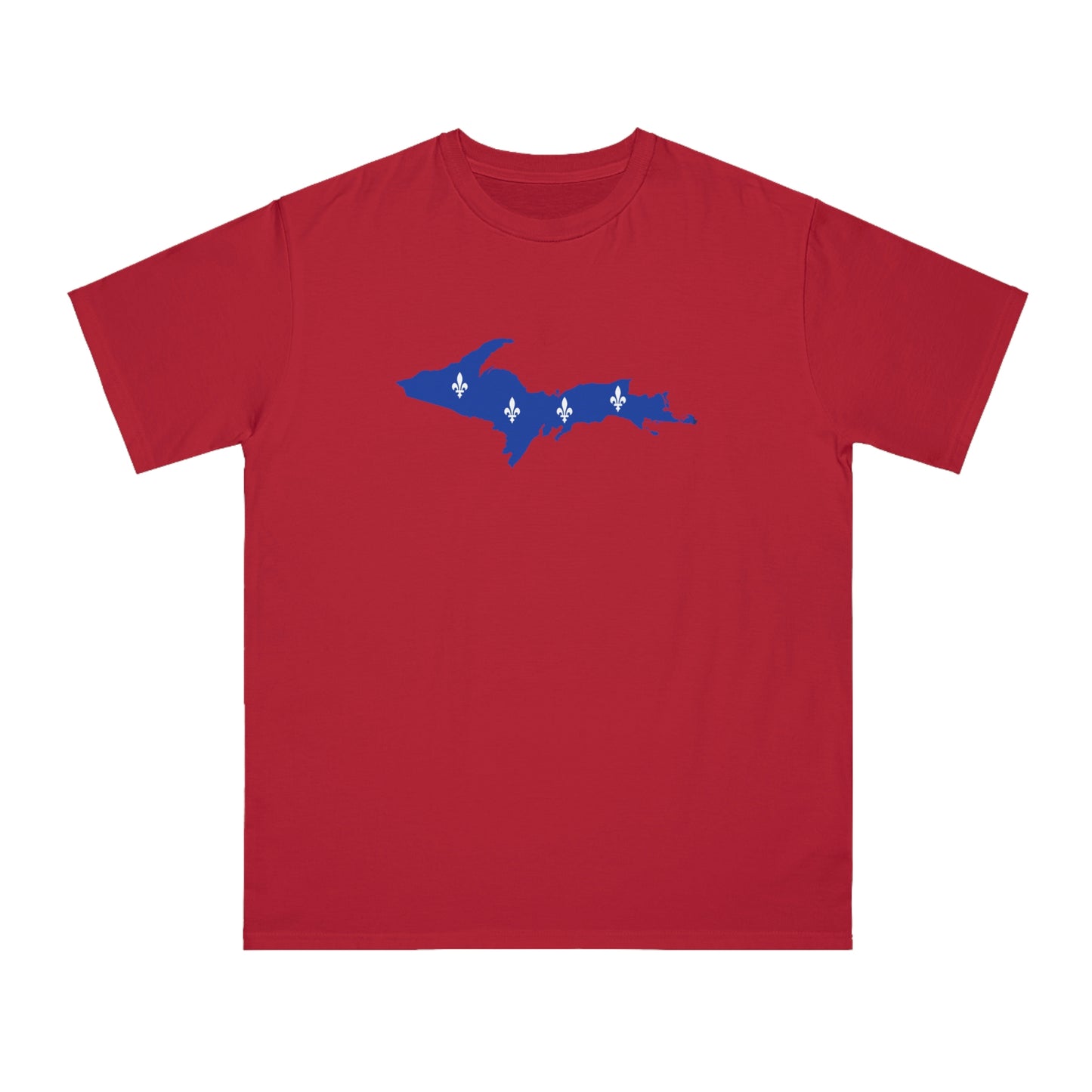 Michigan Upper Peninsula T-Shirt (w/ UP Quebec Flag Outline) | Organic Unisex