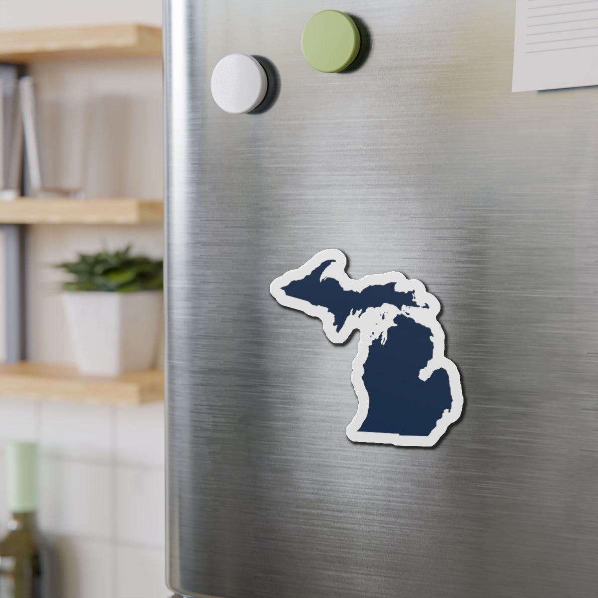 Michigan Outline Kiss-Cut Magnet | Navy Color - Circumspice Michigan