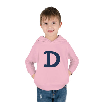 Detroit 'Old French D' Hoodie (White/Navy Full Body Outline) | Unisex Toddler