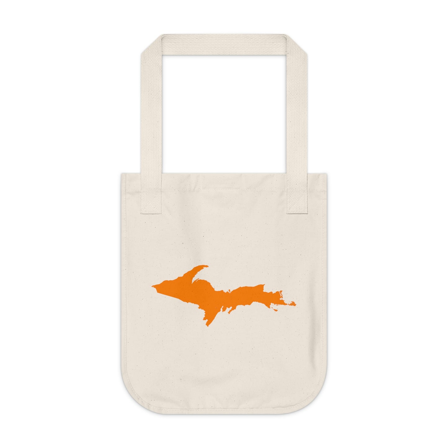 Michigan Upper Peninsula Heavy Tote Bag (w/ Orange UP Outline)