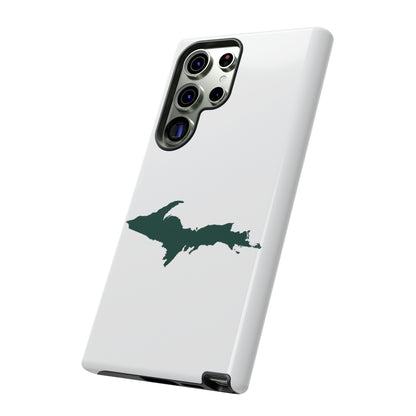 Michigan Upper Peninsula Tough Phone Case (w/ Green UP Outline) | Samsung & Pixel Android