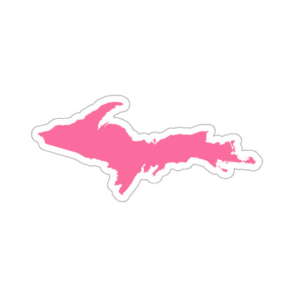 Michigan Upper Peninsula Kiss-Cut Sticker (w/ Pink UP Outline)