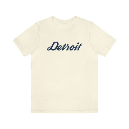 'Detroit' T-Shirt (Retro Script Font) | Unisex Standard Fit