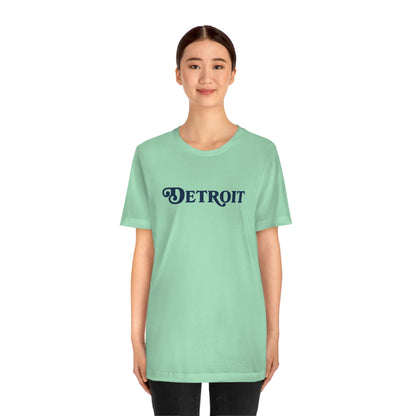 'Detroit' T-Shirt (Sloped Roman Font) | Unisex Standard Fit