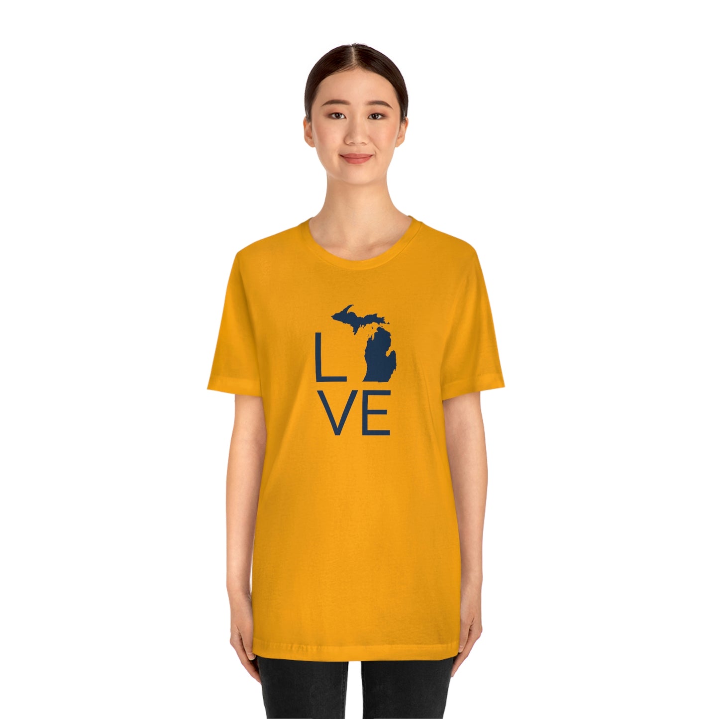 Michigan 'Love' T-Shirt (Thin Sans Font) | Unisex Standard Fit