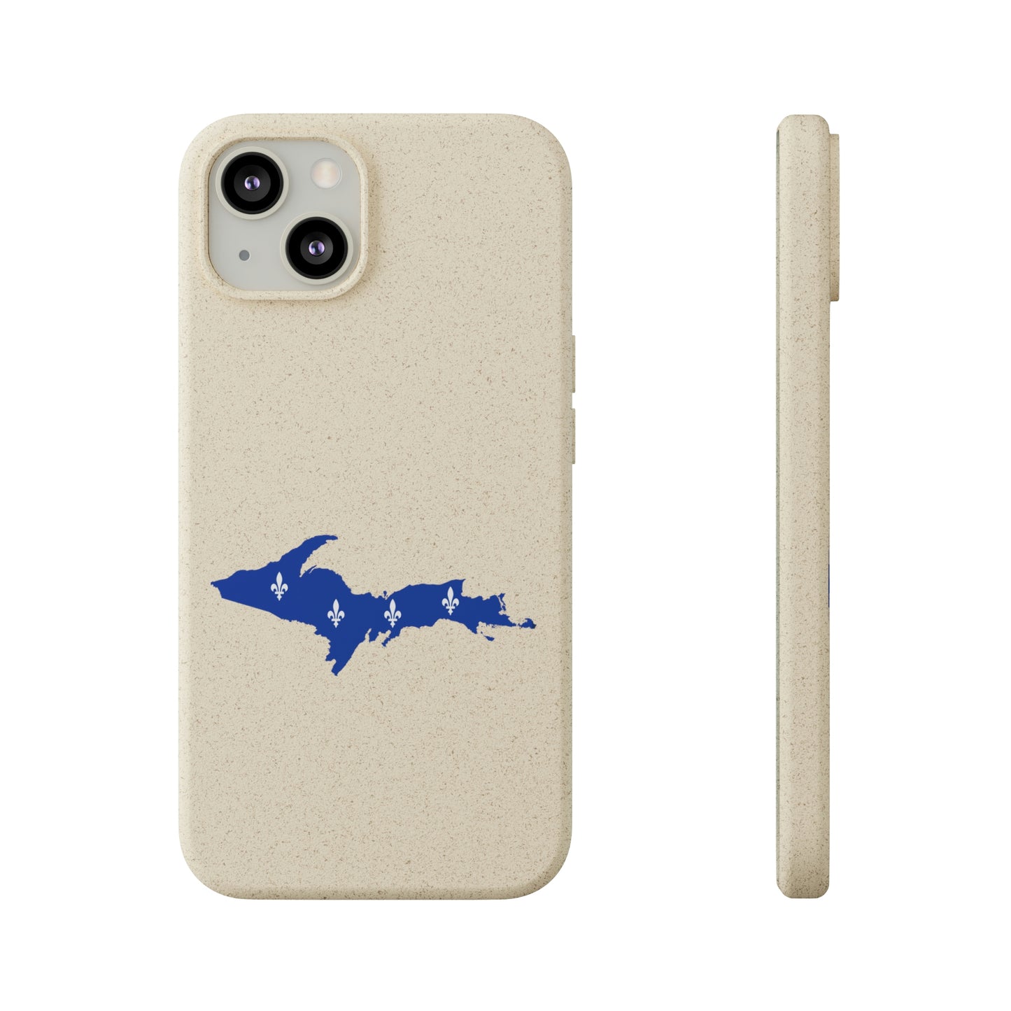 Michigan Upper Peninsula Biodegradable Phone Cases (w/ UP Quebec Flag Outline) | Apple iPhone