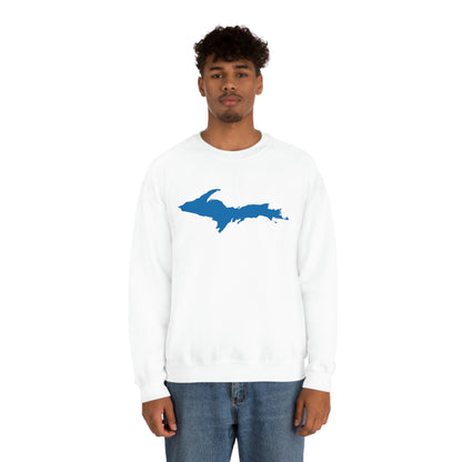 Michigan Upper Peninsula Sweatshirt (w/ Azure UP Outline) | Unisex Standard