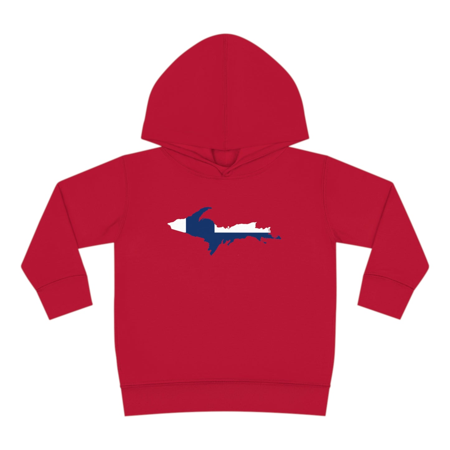 Michigan Upper Peninsula Hoodie (w/ UP Finland Flag Outline) | Unisex Toddler