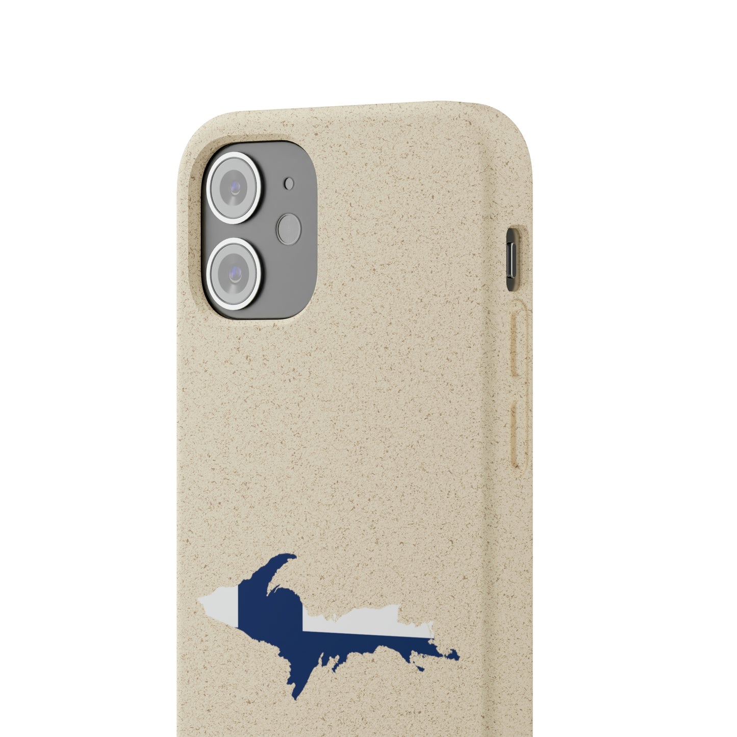 Michigan Upper Peninsula Biodegradable Phone Cases (w/ UP Finland Flag Outline) | Apple iPhone