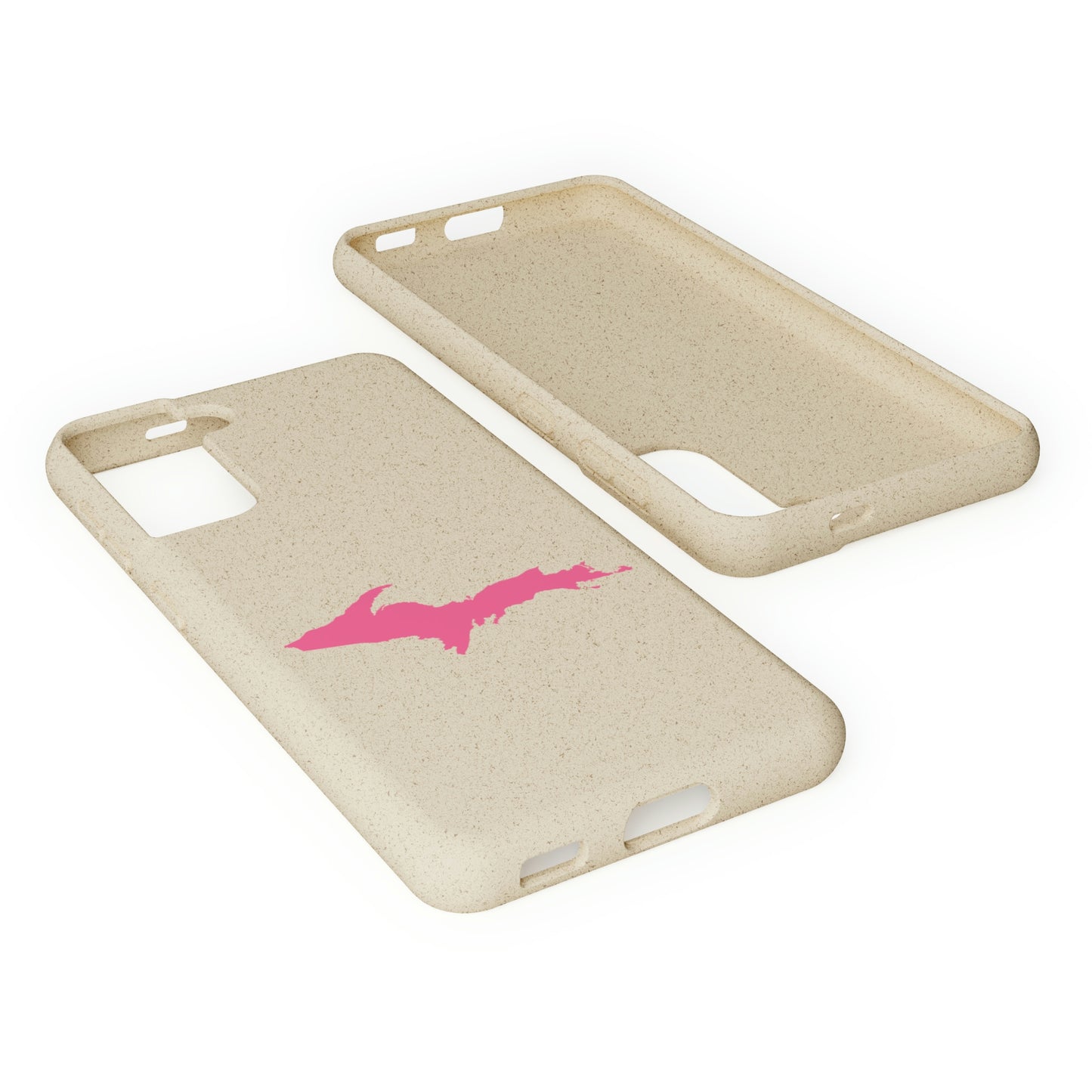 Michigan Upper Peninsula Biodegradable Phone Cases (w/ Pink UP Outline) | Samsung Android