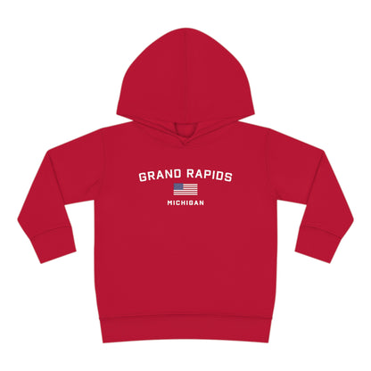 'Grand Rapids' Hoodie (w/USA Flag Outline) | Unisex Toddler