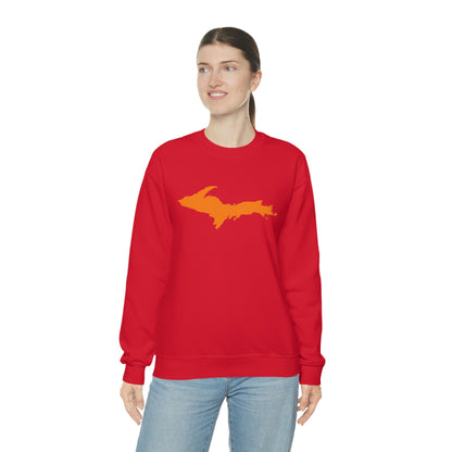 Michigan Upper Peninsula Sweatshirt (w/ Orange UP Outline) | Unisex Standard