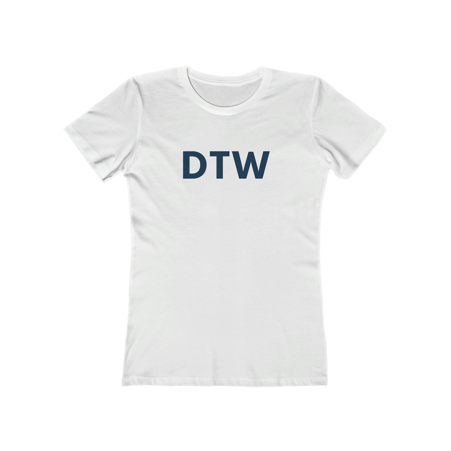 Detroit 'DTW' T-Shirt | Women's Boyfriend Cut