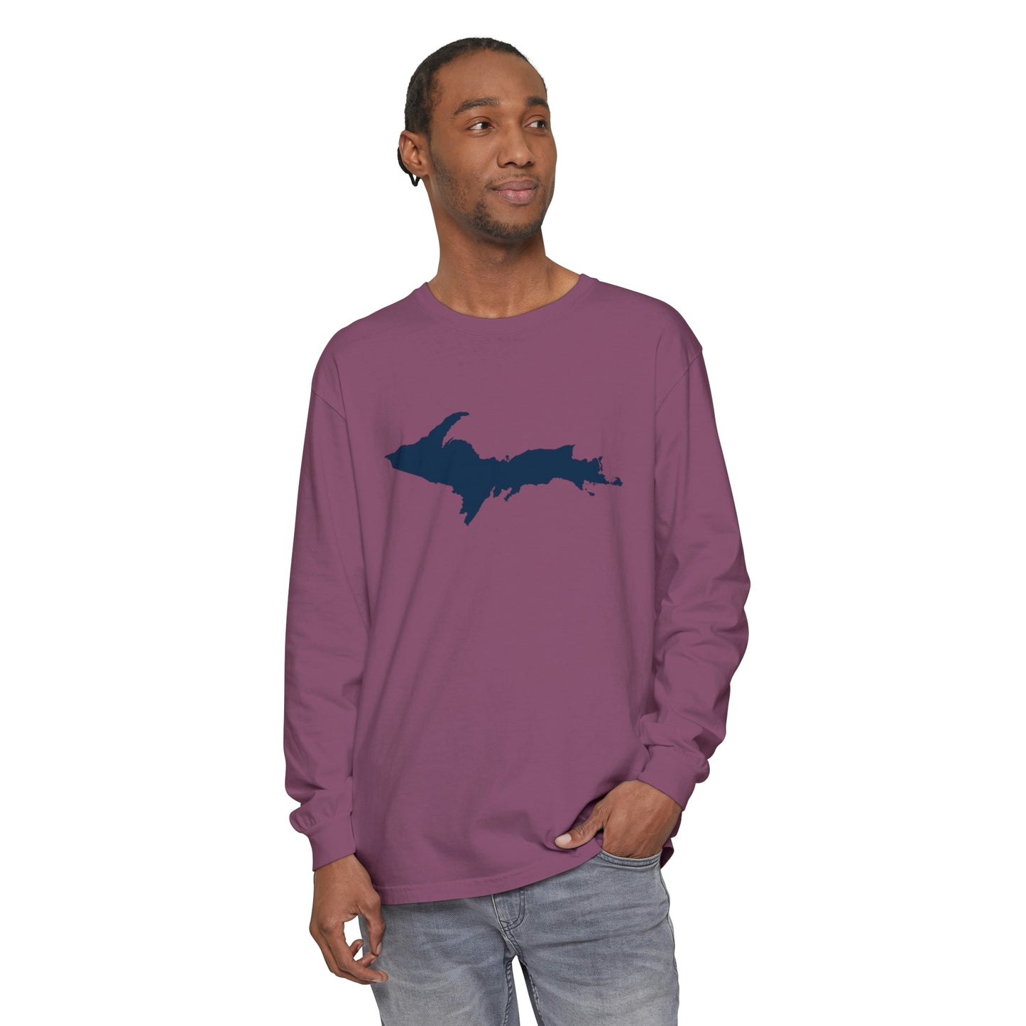 Michigan Upper Peninsula Garment-Dyed T-Shirt | Unisex Long Sleeve