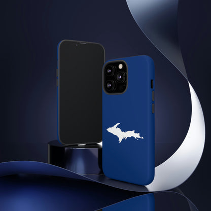 Michigan Upper Peninsula Tough Phone Case (Dearborn Blue w/ UP Outline) | Apple iPhone