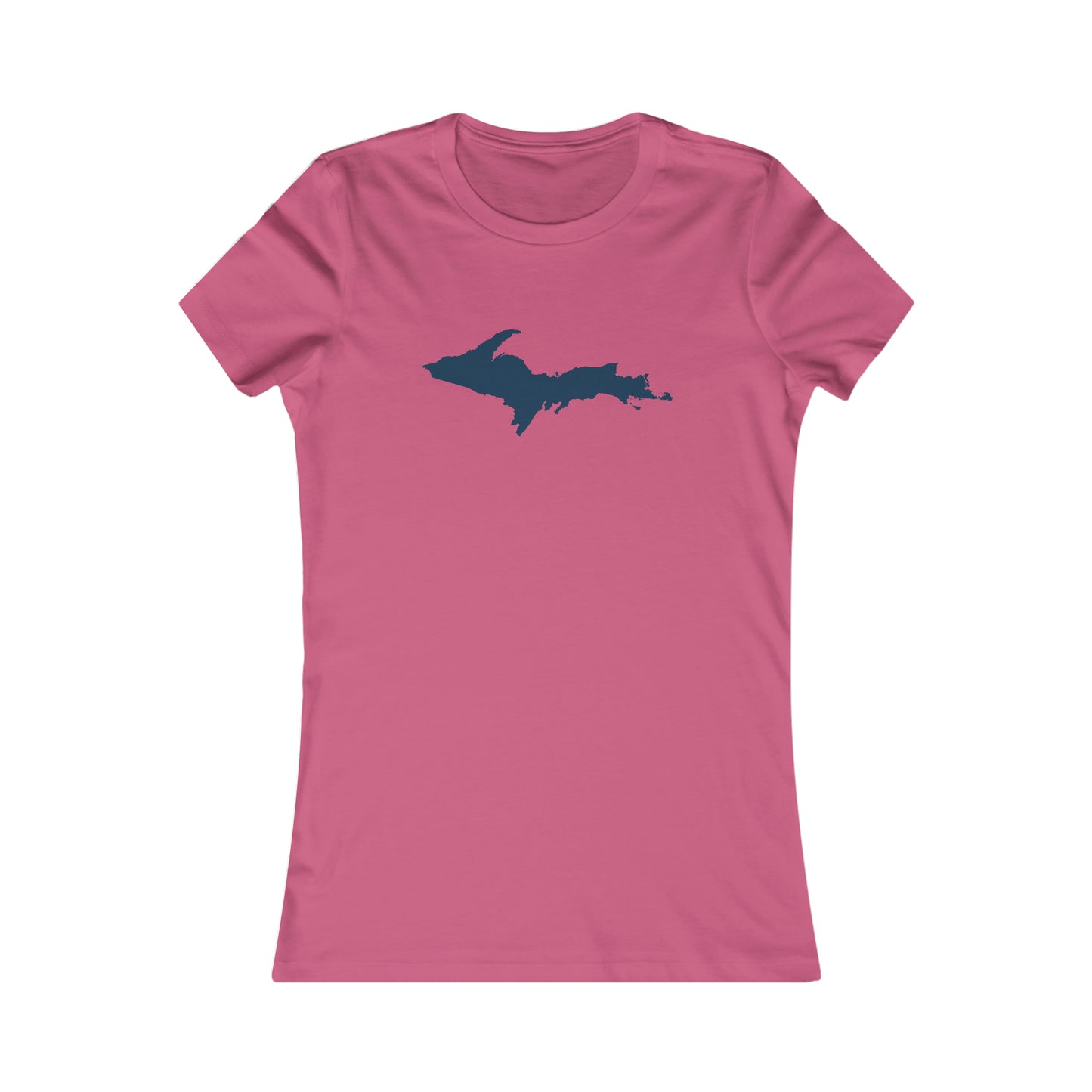 Michigan Upper Peninsula T-Shirt (w/ UP Outline) | Women's Slim Fit