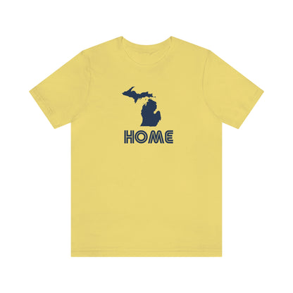 Michigan 'Home' T-Shirt (1970s Audiophile Font) | Unisex Standard Fit