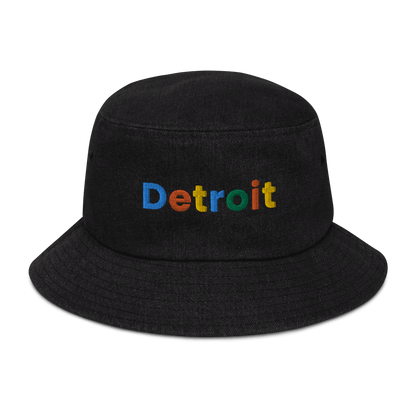 'Detroit' Denim Bucket Hat (Search Engine Parody) - Circumspice Michigan