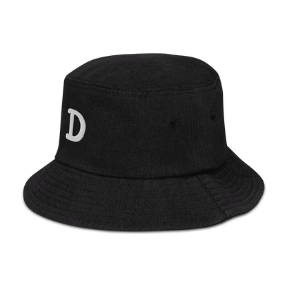 Detroit Old French 'D' Denim Bucket Hat - Circumspice Michigan