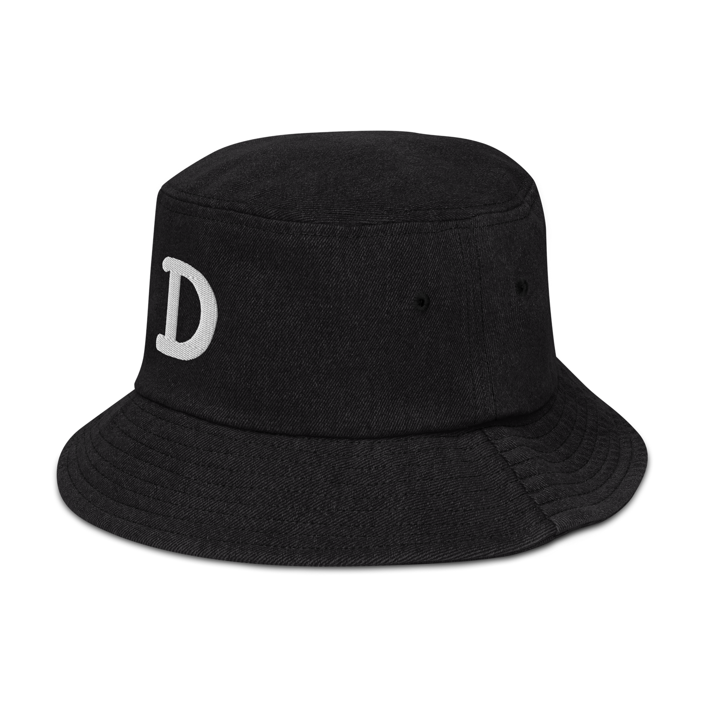 Detroit 'Old French D' Denim Bucket Hat