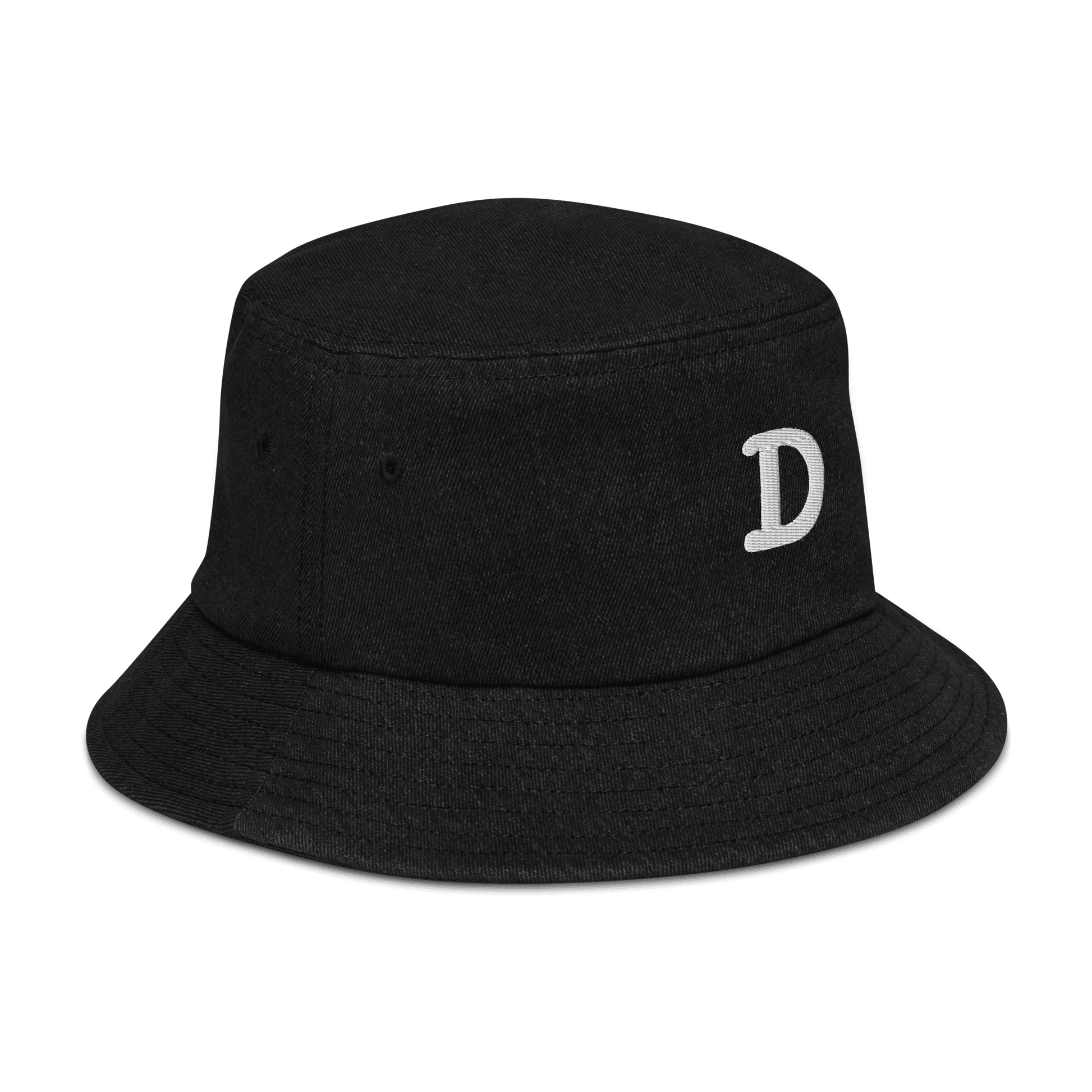 Detroit Old French 'D' Denim Bucket Hat - Circumspice Michigan