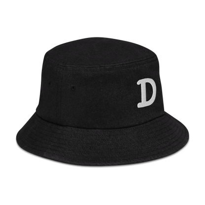 Detroit 'Old French D' Denim Bucket Hat