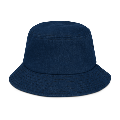 Michigan Upper Peninsula Denim Bucket Hat (w/ Azure UP Outline)