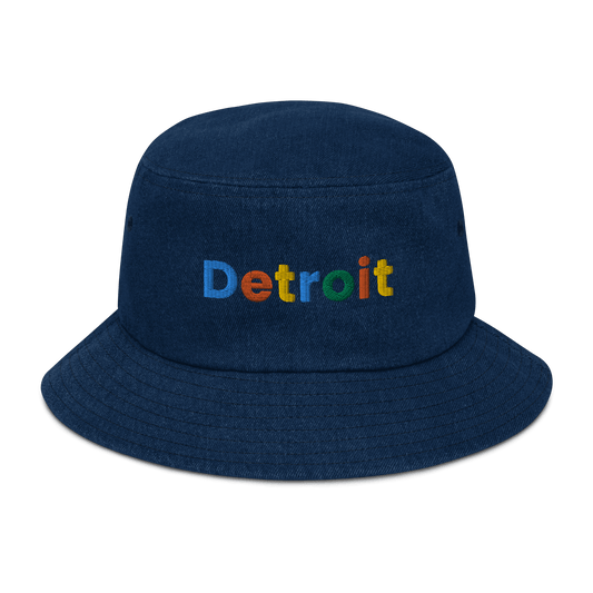 'Detroit' Denim Bucket Hat (Search Engine Parody) - Circumspice Michigan