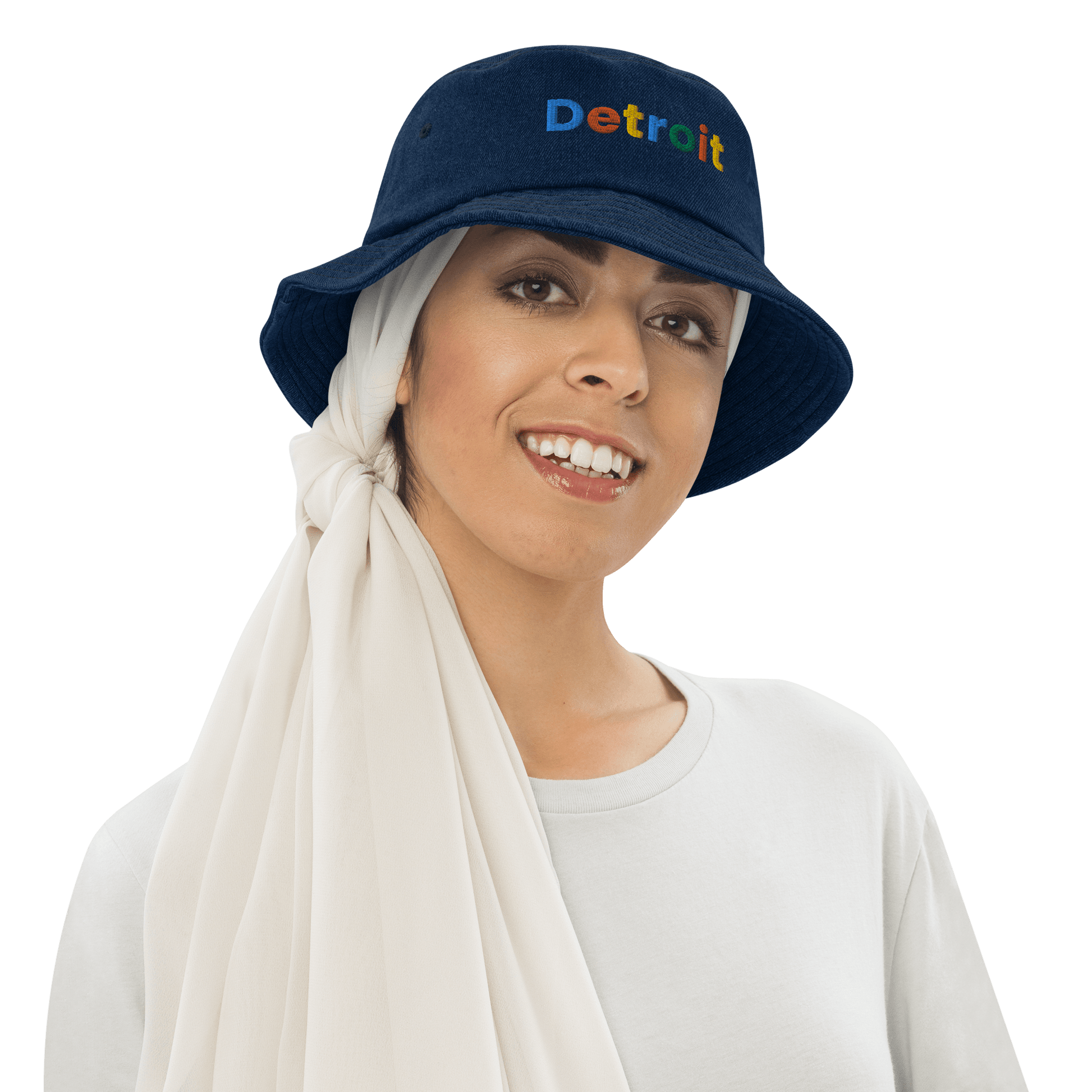 'Detroit' Denim Bucket Hat (Search Engine Parody) - Circumspice Michigan