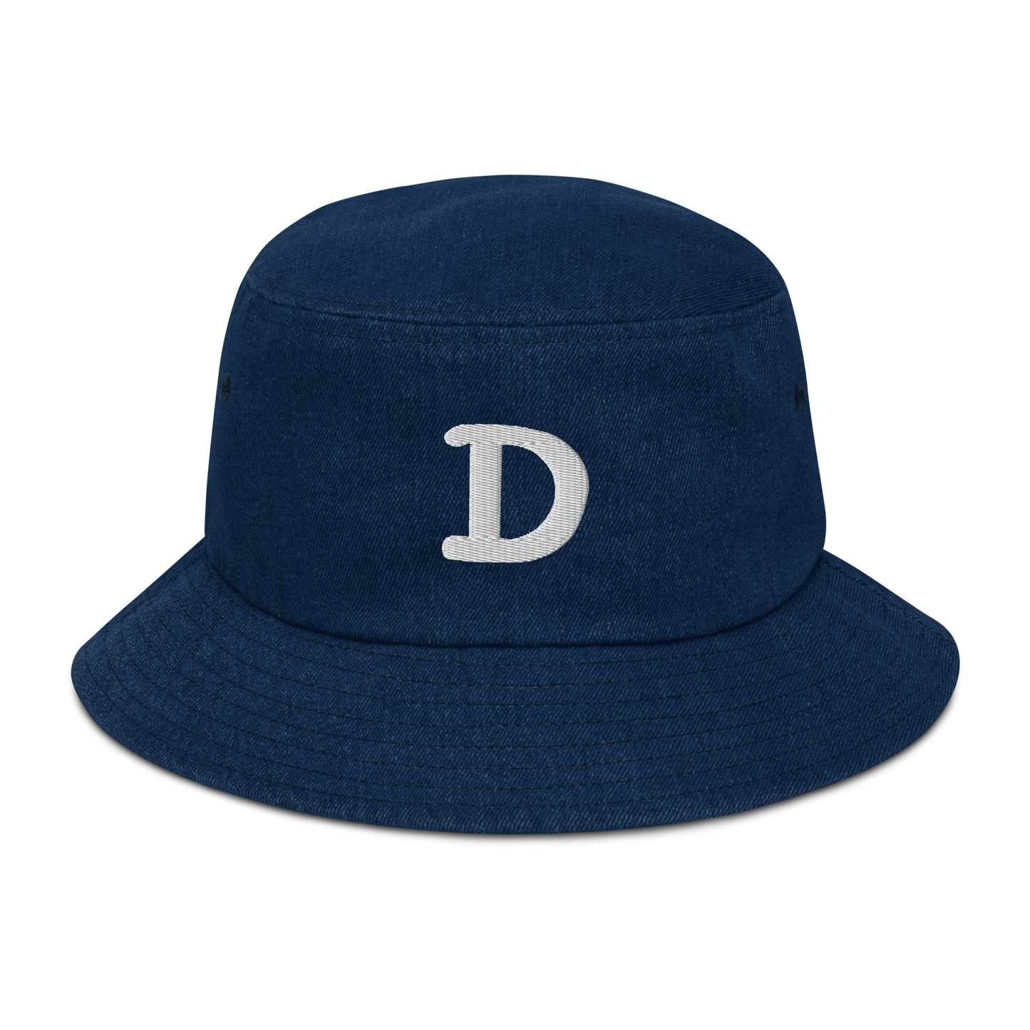 Detroit 'Old French D' Denim Bucket Hat