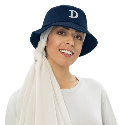 Detroit 'Old French D' Denim Bucket Hat