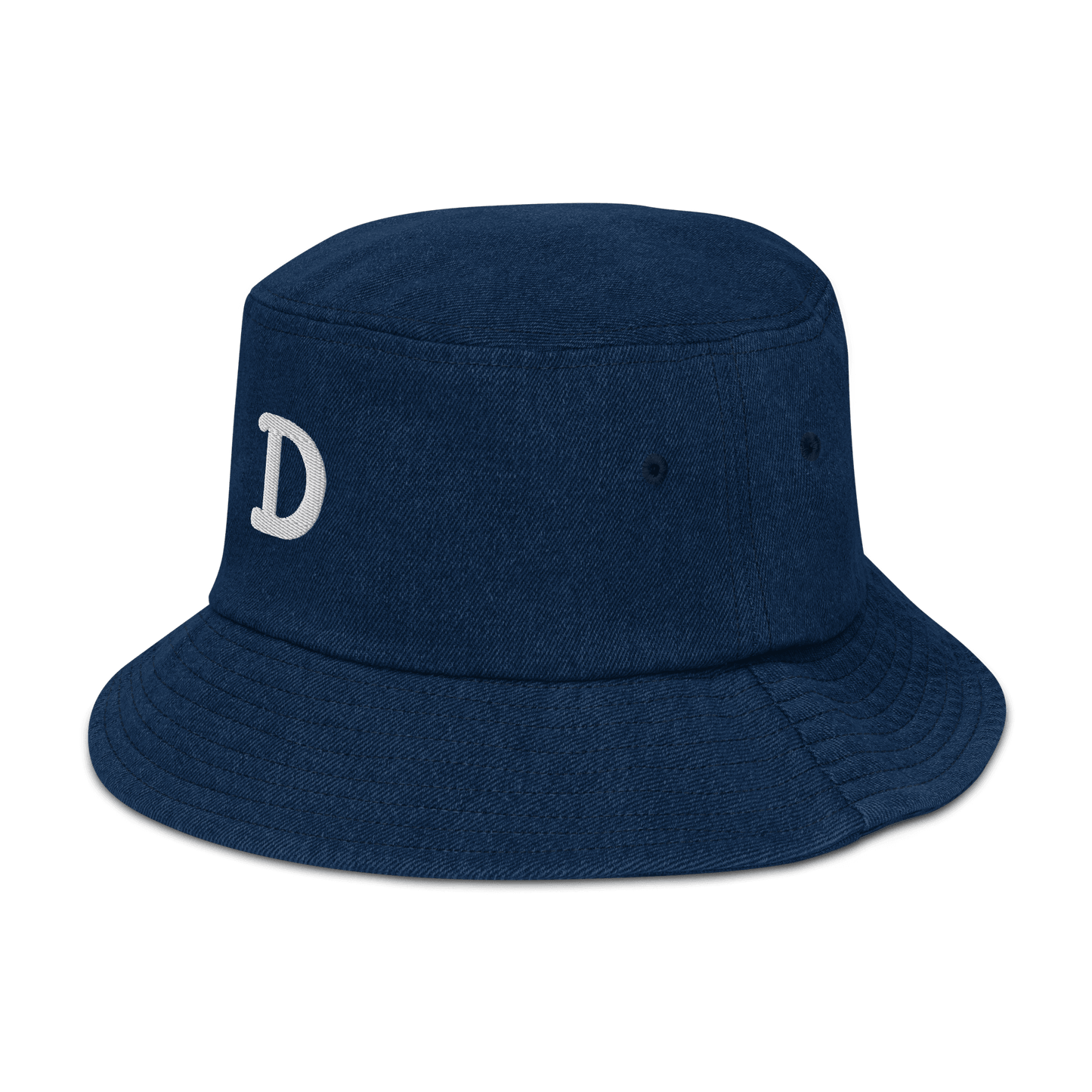 Detroit Old French 'D' Denim Bucket Hat - Circumspice Michigan