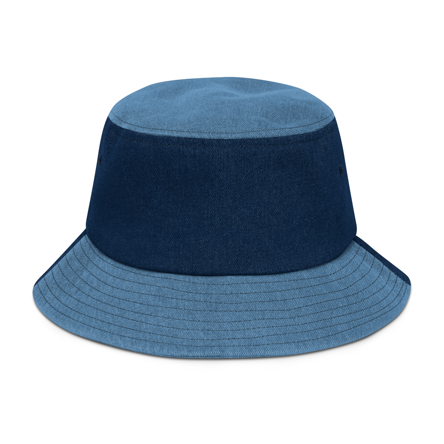 Michigan Upper Peninsula Denim Bucket Hat (w/ Orange UP Outline)