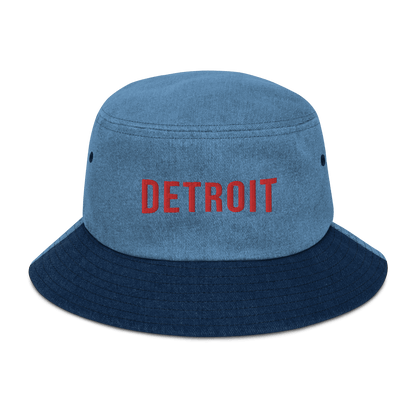 'Detroit' Denim Bucket Hat (Streaming Parody) - Circumspice Michigan